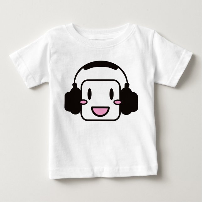 Camiseta De Bebé Música_Feliz (Anverso)