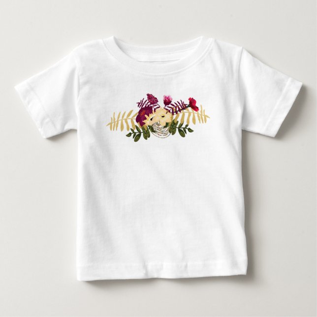 Camiseta De Bebé Música victoriana vintage Romance Tulips (Anverso)
