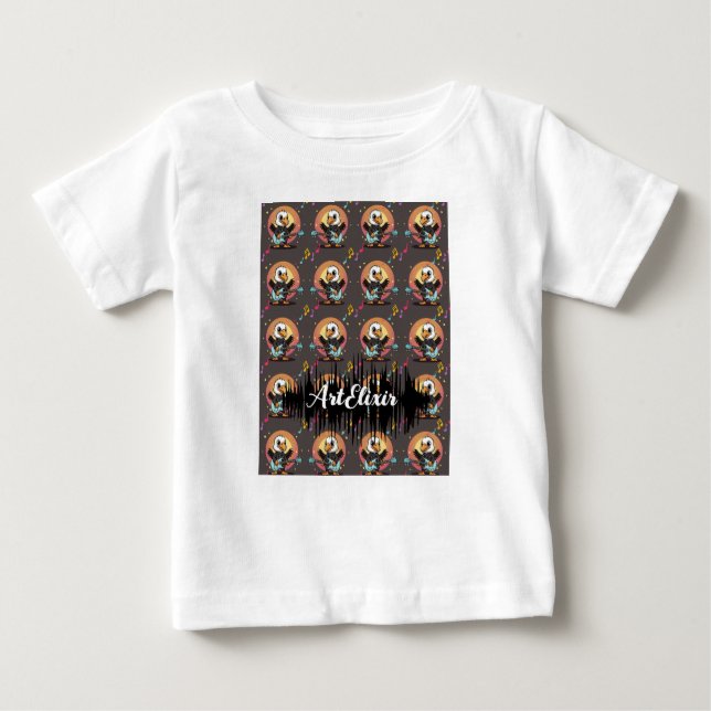 Camiseta De Bebé Música vulgar imprenta kawaii (Anverso)