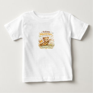 Camiseta de bebé músico del futuro Diseño de banda