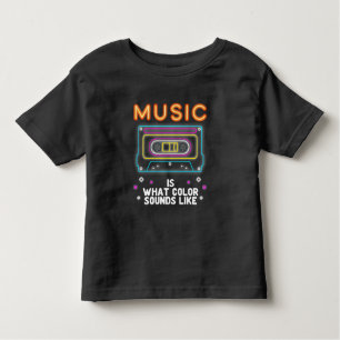 Camiseta De Bebé Músico del sistema musical de sonido colorido