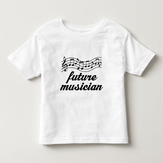 Camiseta De Bebé Músico futuro (Anverso)