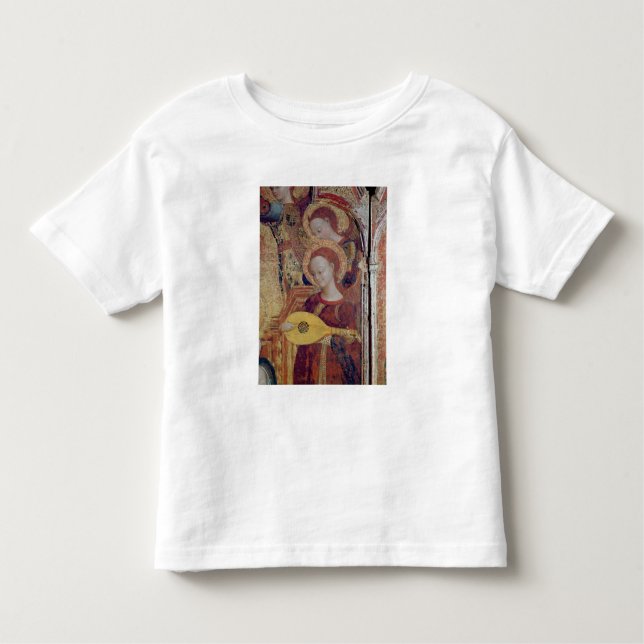 Camiseta De Bebé Músicos del ángel de la pintura de la Virgen y del (Anverso)