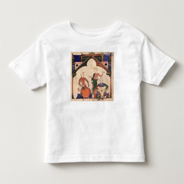 Camiseta De Bebé Músicos que juegan castañuelas y un salterio (Anverso)