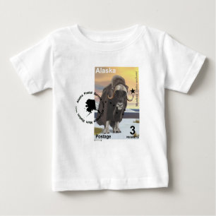 Camiseta De Bebé Muskox Stamp Souvenir