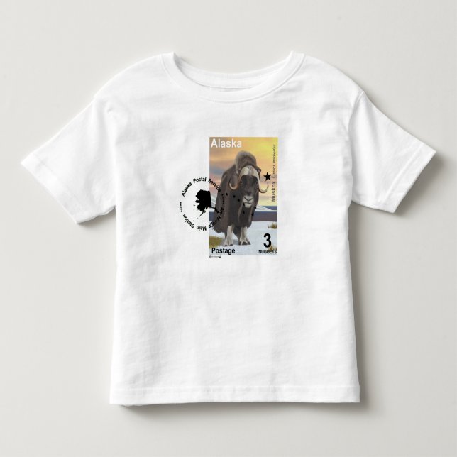 Camiseta De Bebé Muskox Stamp Souvenir (Anverso)