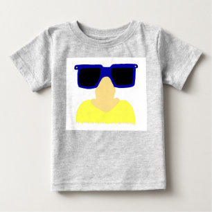 Camiseta De Bebé Mustache Incognito y Gafas Bebé Acreedor Orgánico