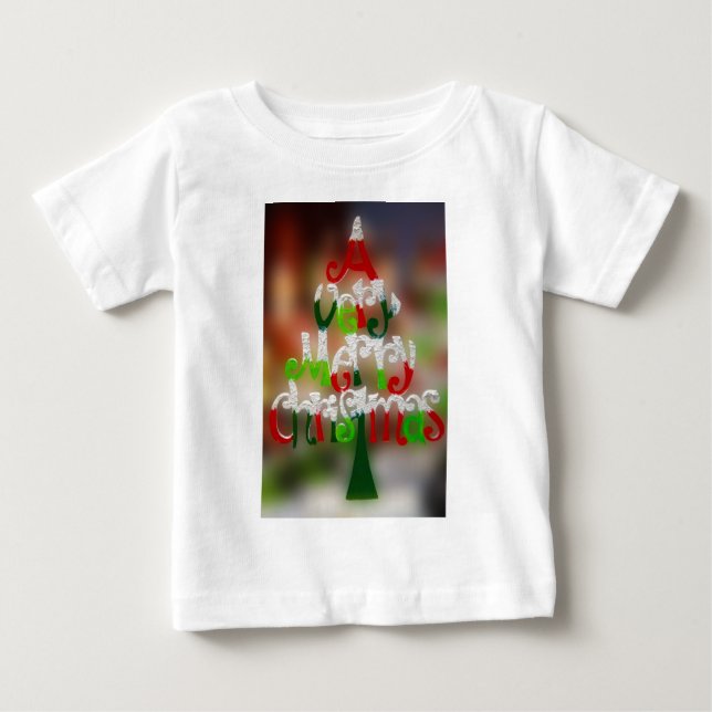 Camiseta De Bebé muy alegres navidades (Anverso)
