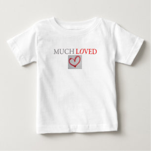 Camiseta De Bebé MUY AMADO - Corazón de amor de grafiti rojo - niño