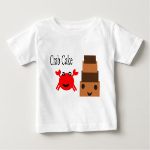 Camiseta De Bebé Muy lindo Cangrejo con pastel