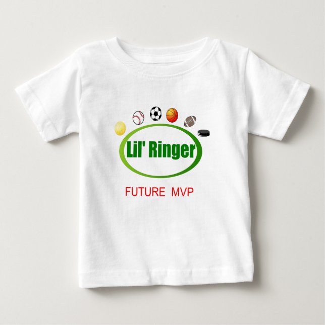 Camiseta De Bebé MVP del futuro del campanero de Lil (Anverso)