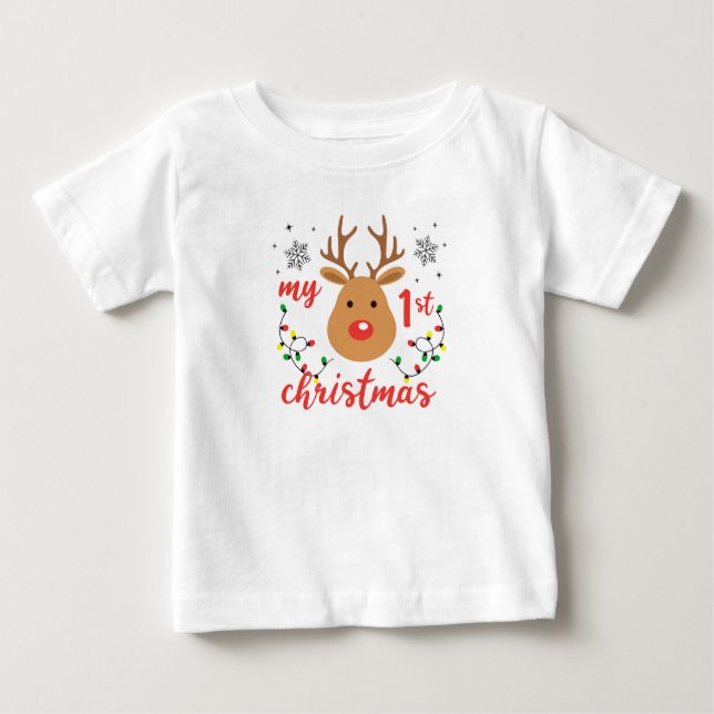 CAMISETA DE BEBÉ MY 1ST CHRISTMAS TSHIRT (Anverso)