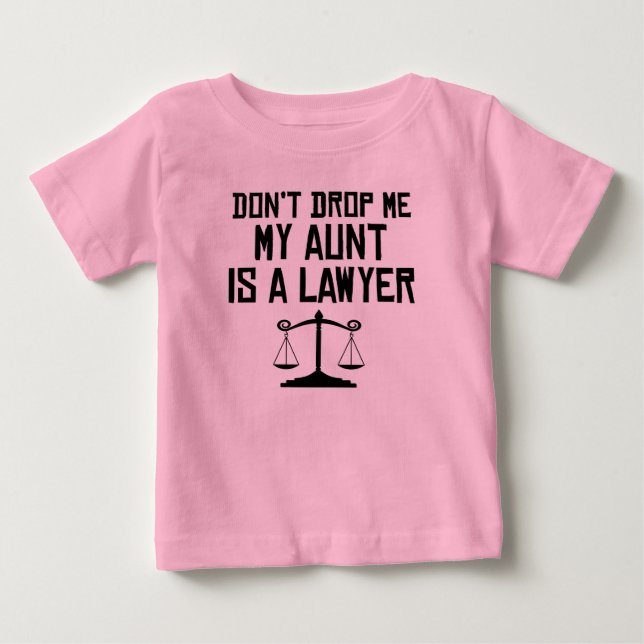 Camiseta De Bebé My Aunt Is A Lawyer (Anverso)