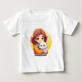 Camiseta De Bebé My Cat is My Therapist – Cute Comfort Cat 