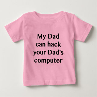 Camiseta De Bebé My Dad Can Hack Your Dad's Computer Bodysuit