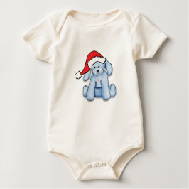 Camiseta De Bebé "My First Christmas" baby bodysuit with cute puppy