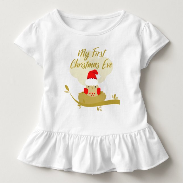 Camiseta De Bebé My First Christmas Eve (Anverso)
