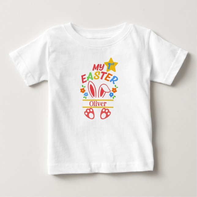 Camiseta De Bebé My First Easter (Anverso)