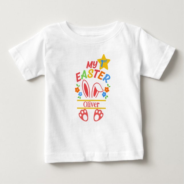 Camiseta De Bebé My First Easter (Anverso)