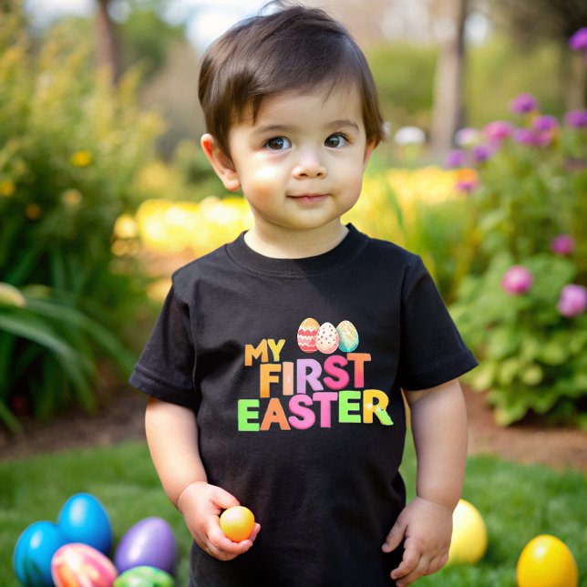 Camiseta De Bebé My First Easter Party (Subido por el creador)