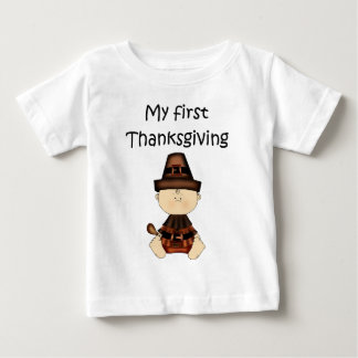 Camiseta De Bebé My First Thanksgiving Boy #3 *Long Sleeve T-shirt*