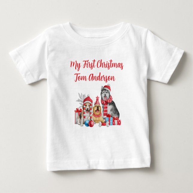 CAMISETA DE BEBÉ MY FIRST XMAS (Anverso)