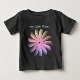 Camiseta De Bebé my flower Baby t shirt