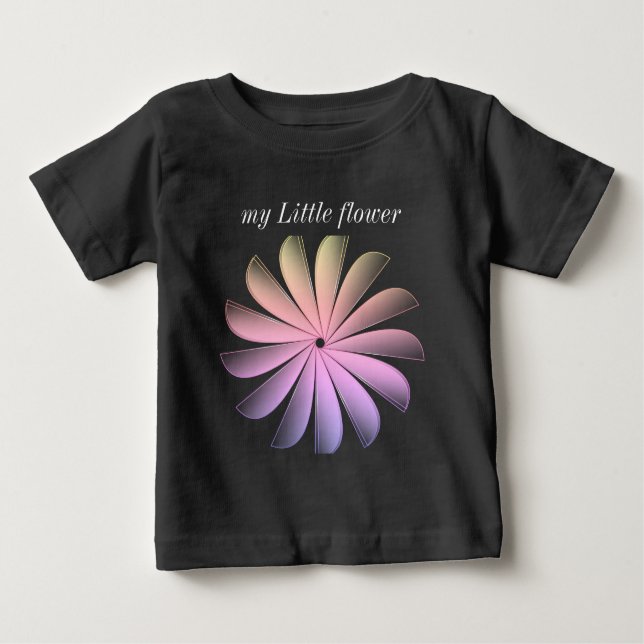 Camiseta De Bebé my flower Baby t shirt (Anverso)