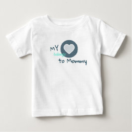 Camiseta De Bebé My Heart Belongs to Mommy