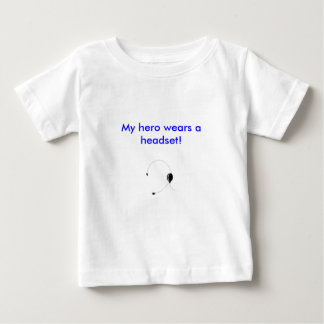 Camiseta De Bebé My hero wears a headset!