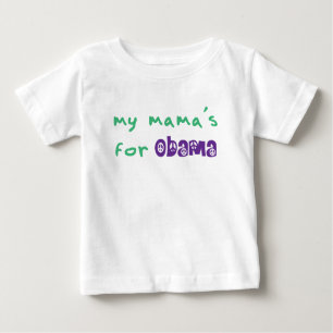 Camiseta De Bebé My Mama's For Obama Toddler L/S T-Shirt