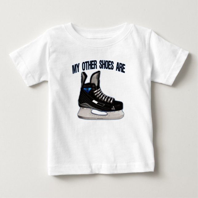 Camiseta De Bebé 'My Other Shoes Are Skates' (Anverso)
