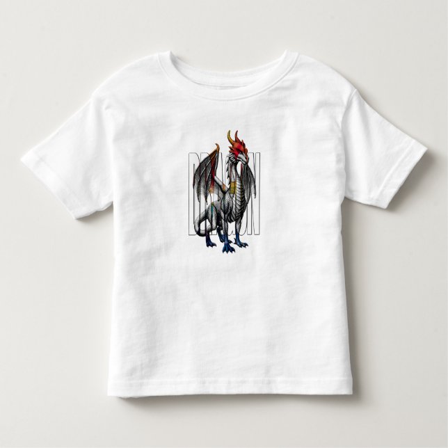 Camiseta De Bebé Mystical Dragon Fantasy Creature Design (Anverso)