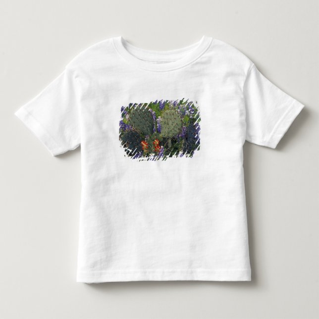 Camiseta De Bebé N.A., EE. UU., Texas, Cactus rodeado de (Anverso)