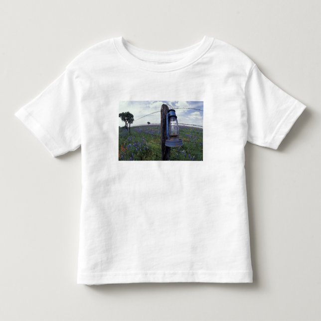 Camiseta De Bebé N.A., EE. UU., Texas, Llano, Farol azul, Roble (Anverso)