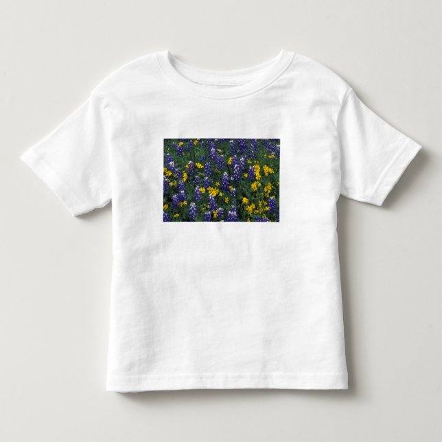 Camiseta De Bebé N.A, EE. UU., Texas, Marble Falls, Blue Bonnets (Anverso)