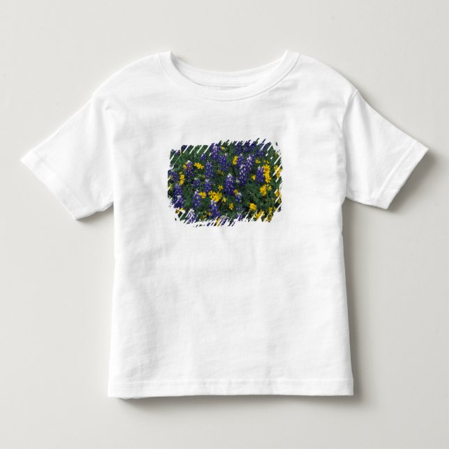 Camiseta De Bebé N.A, EE. UU., Texas, Marble Falls, Blue Bonnets (Anverso)