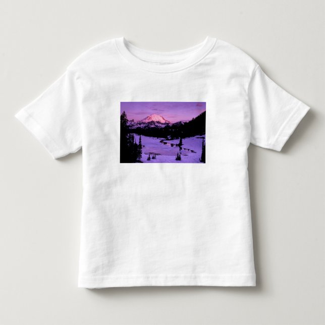 Camiseta De Bebé N.A., EE. UU., Washington, Mt. Rainier Nacional 3 (Anverso)