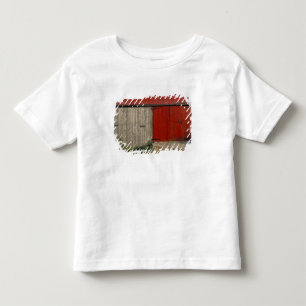 Camiseta De Bebé NA, Canadá, Nuevo Brunswick, Shepody. Granero rojo
