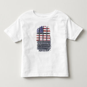 Camiseta De Bebé NA, EE. UU., Maine, isla de Georgetown. Bandera de