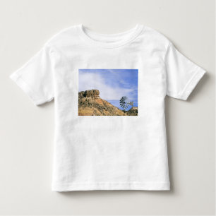 Camiseta De Bebé NA, EE.UU., molino de viento de Texas y acantilado
