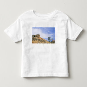 Camiseta De Bebé NA, EE. UU., Texas Molino de viento y acantilados 