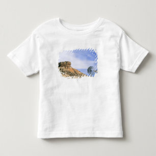 Camiseta De Bebé NA, EE. UU., Texas Molino de viento y acantilados 
