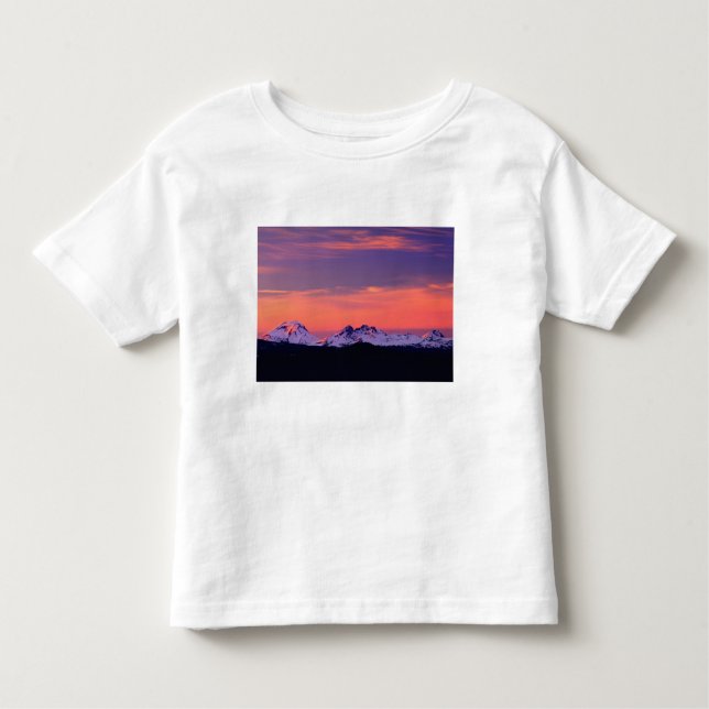 Camiseta De Bebé NA, EEUU, Oregón, Las Montañas De Las Tres Hermana (Anverso)