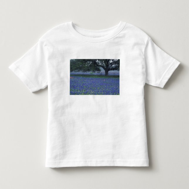 Camiseta De Bebé NA, Texas, Devine, Roble y nomeolvides (Anverso)