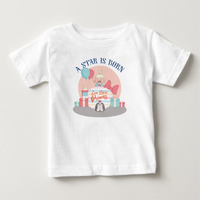 Camiseta De Bebé Nace una estrella (Anverso)