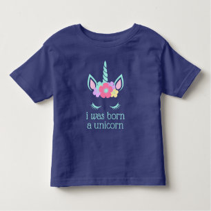 Camiseta De Bebé Nací Un Unicornio