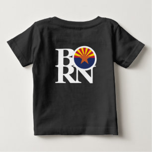 Camiseta De Bebé NACIDO Arizona (impresión posterior)