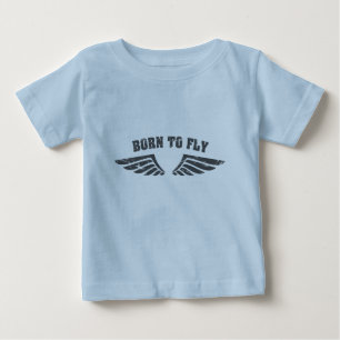 Camiseta De Bebé Nacido En Alas De Vuelo