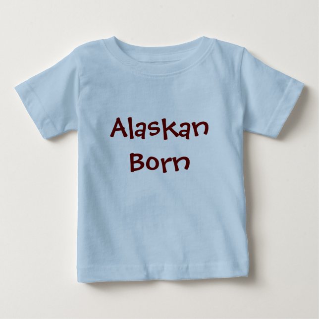 Camiseta De Bebé Nacido en Alaska (Anverso)